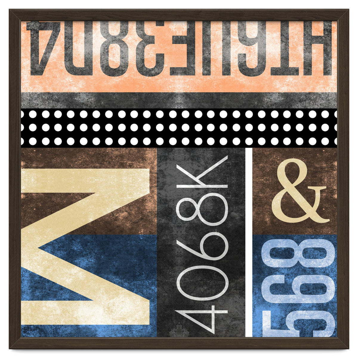 Typographic Industrial Abstract - M