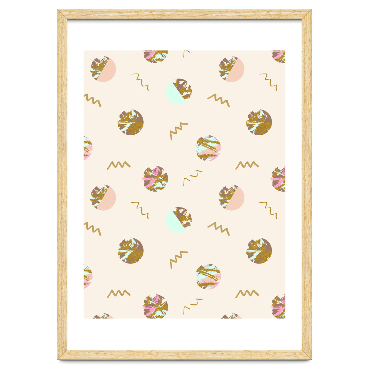 Abstract geometric vector painting