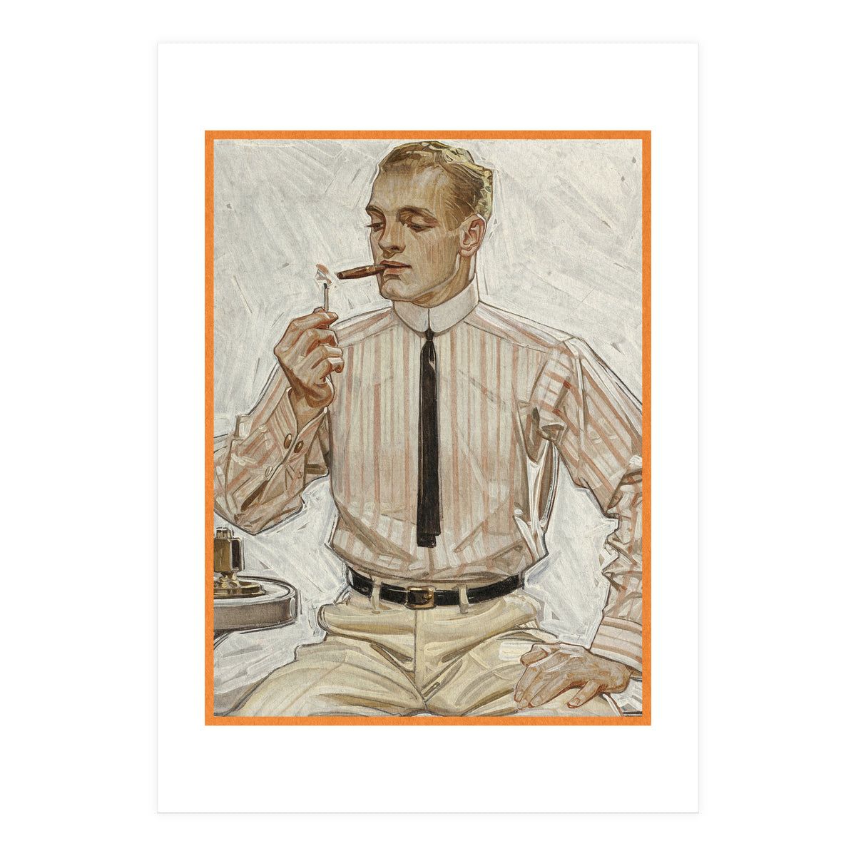 Collier's (ft. Smoking a Cigarette) Advertisement (Print Only)