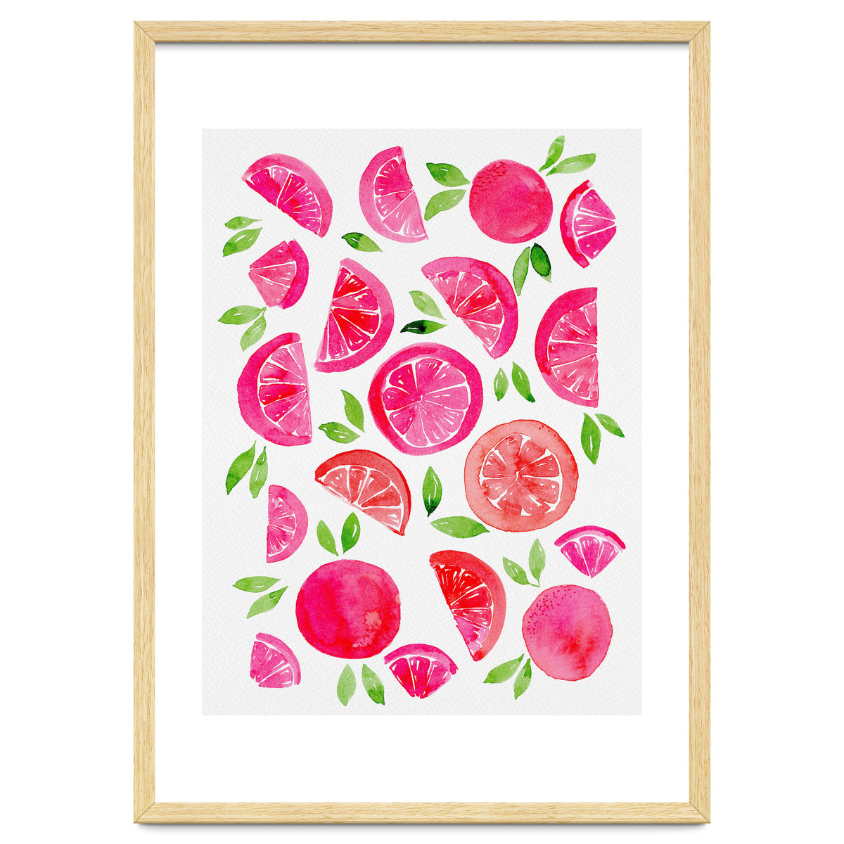 Watercolor Grapefruit