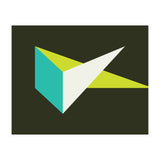 Geometric Shapes No. 67 - turquoise & lime (Print Only) thumbnail