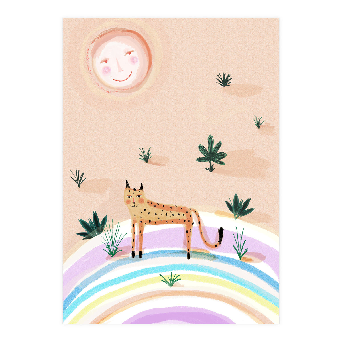 Rainbow Leopard  (Print Only)