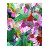 The Memory of Spring, Crosshatch Botanical Floral Painting, Plants Garden Meadow, Flowers Nature Digital Illustration (Print Only) thumbnail
