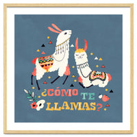 Llama With Cactus Como Te Llamas Spanish Saying 2