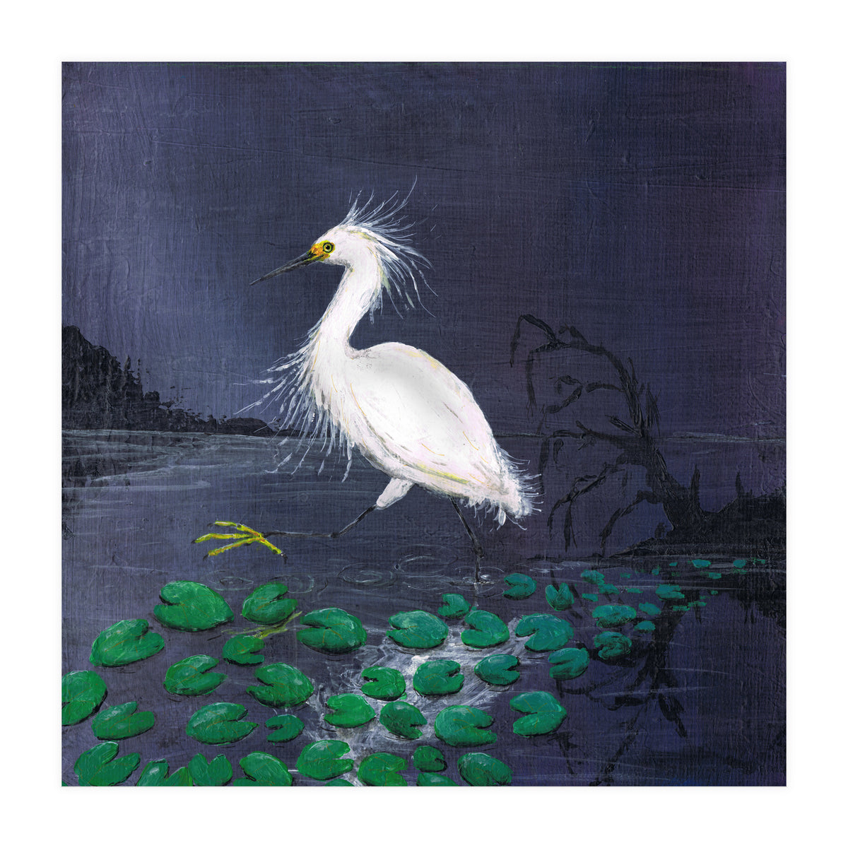 Twilight egret (Print Only)