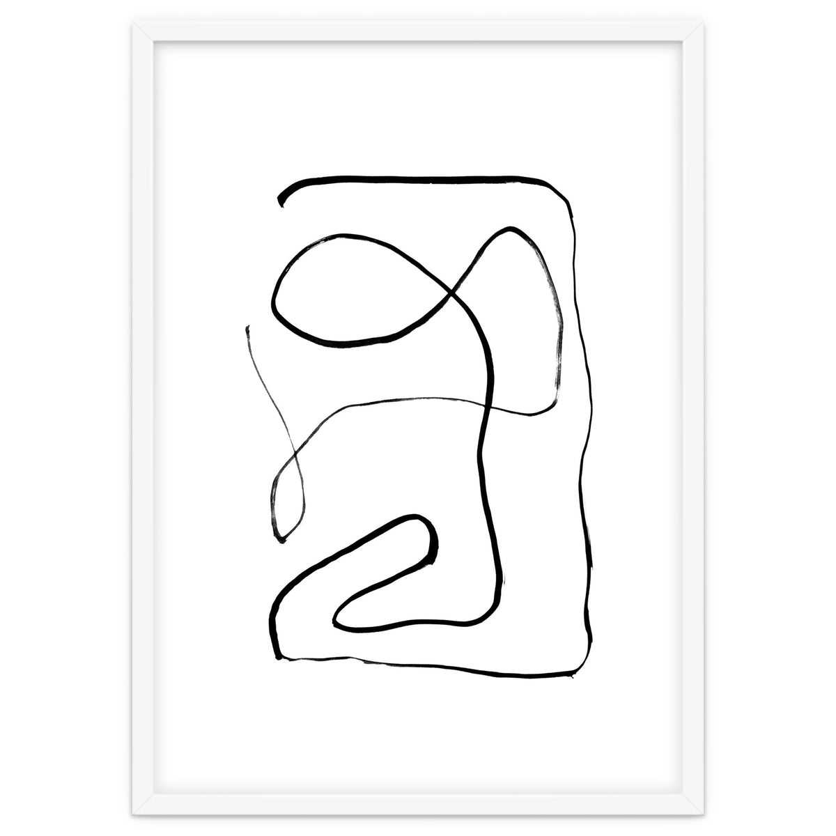 Mid-Century Line Art Print #2