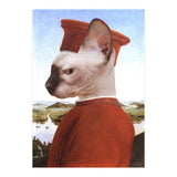 Portrait of a Sphynx Cat as Federico da Montefeltro (Print Only) thumbnail