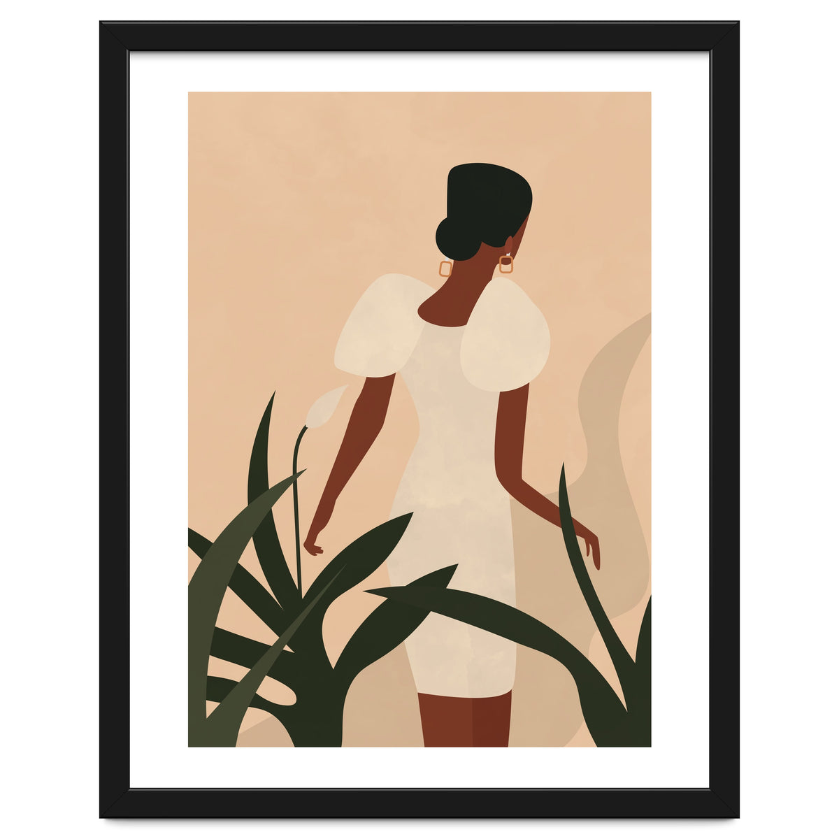 Woman Boho Minimalist Illustration