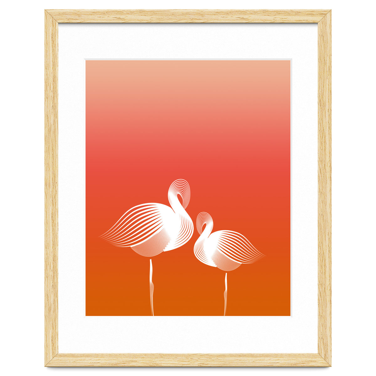 Meditating Flamingos