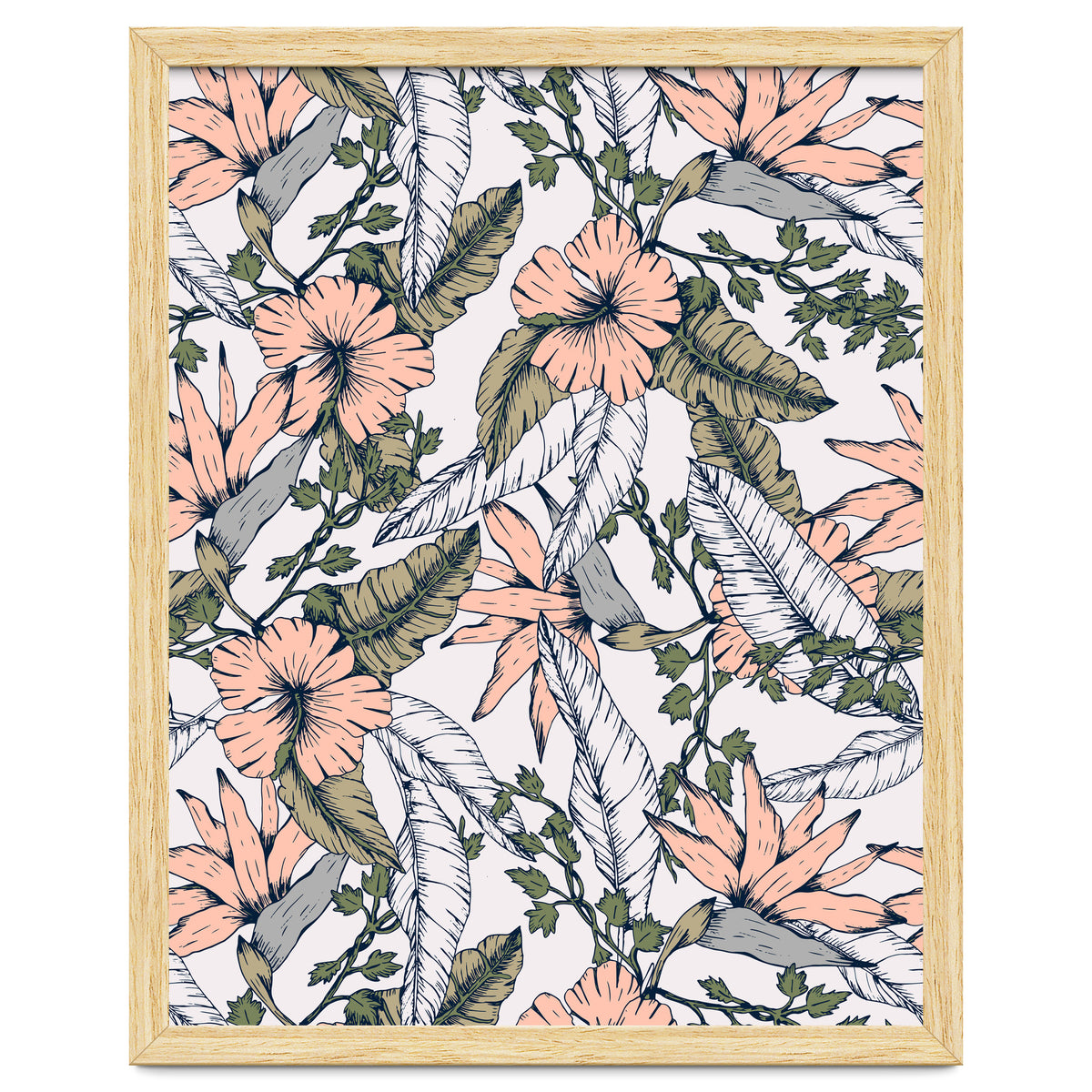 Tropical pattern pastel