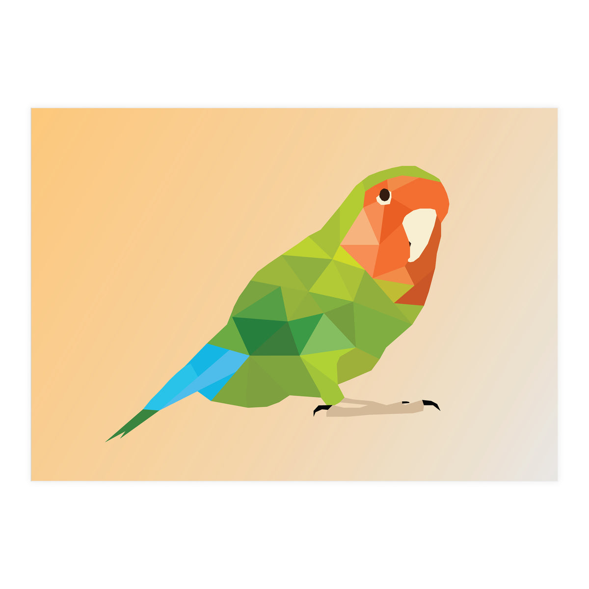 Parrot Low Poly Art  (Print Only)
