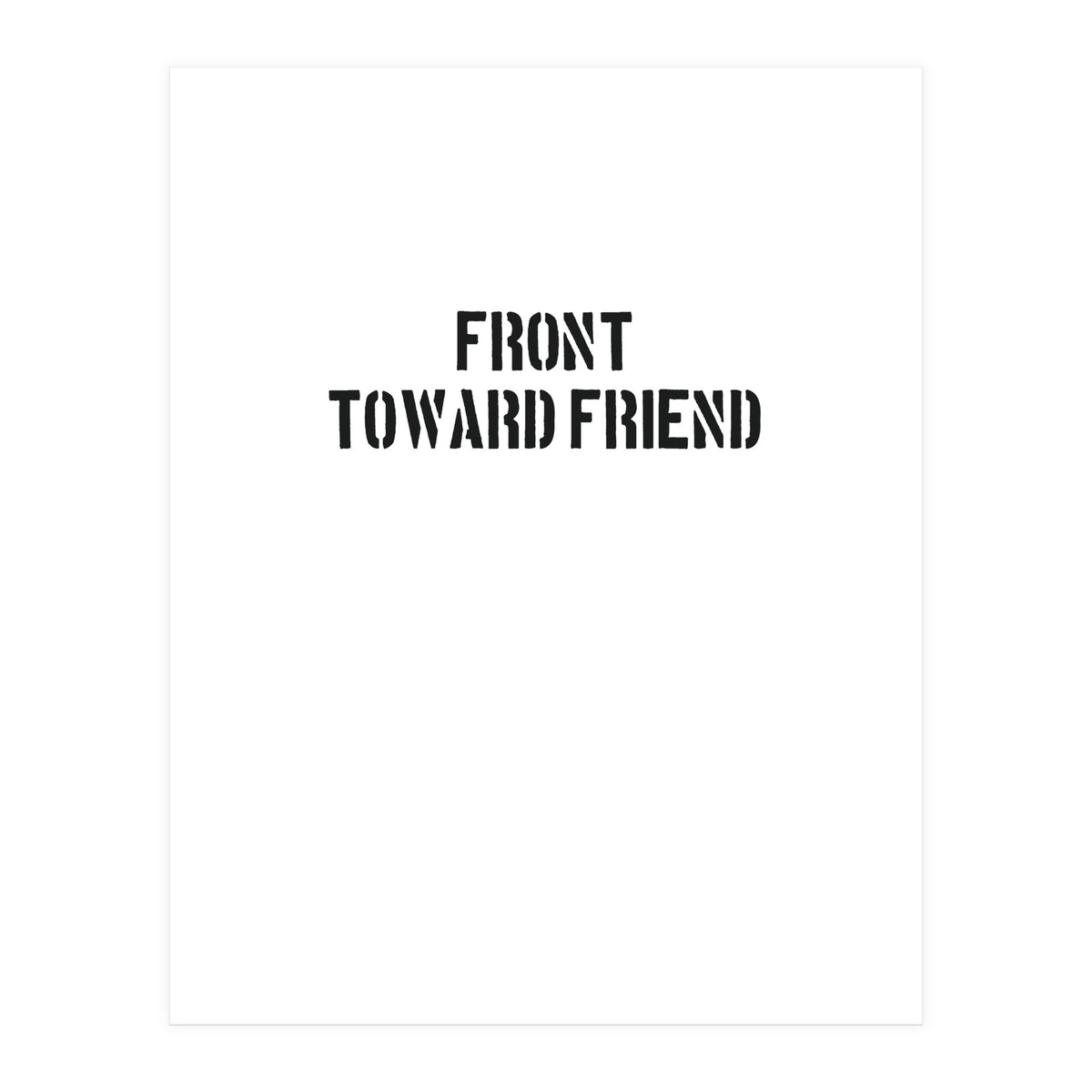 TOWARD FRIEND (Print Only)