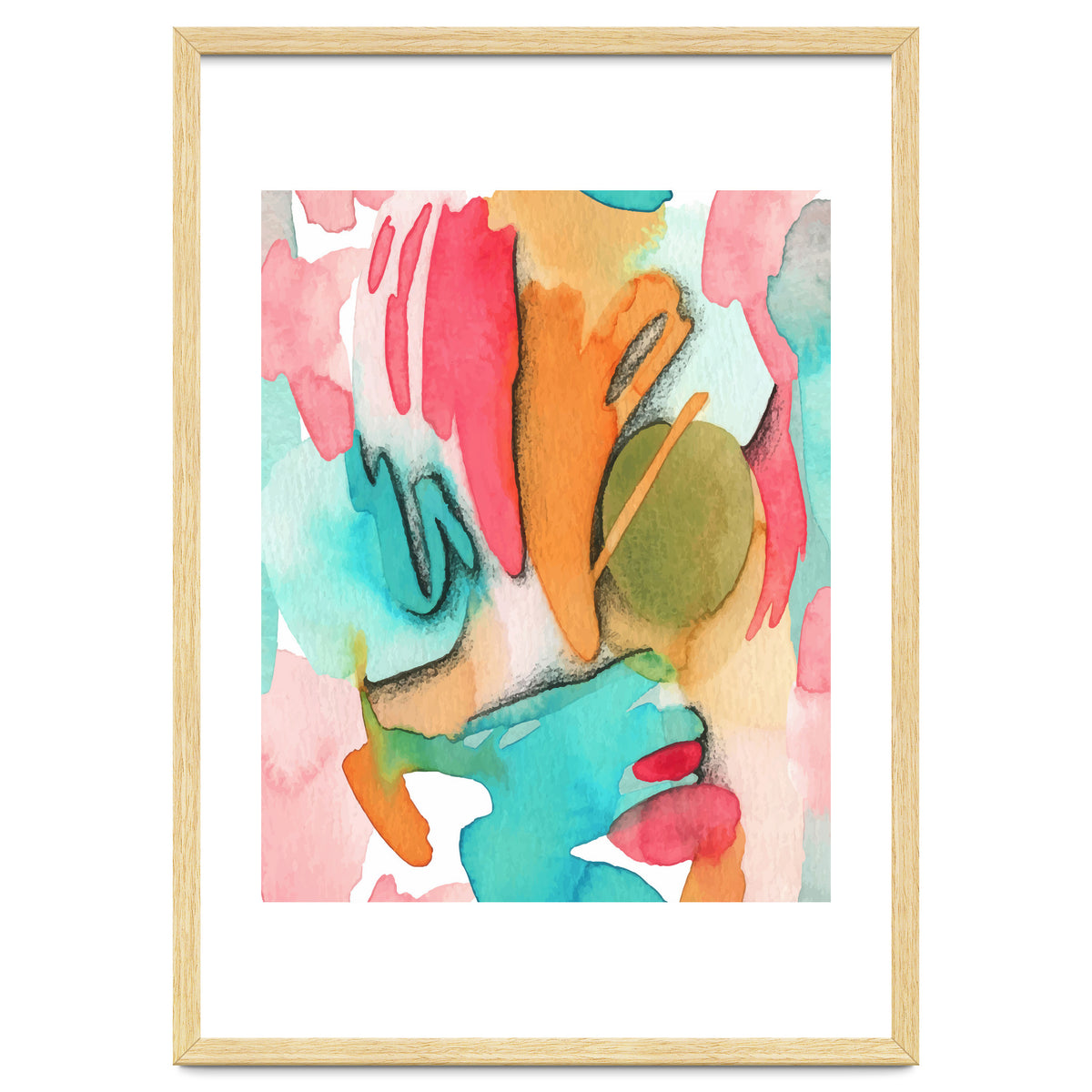 Abstract Watercolor Art