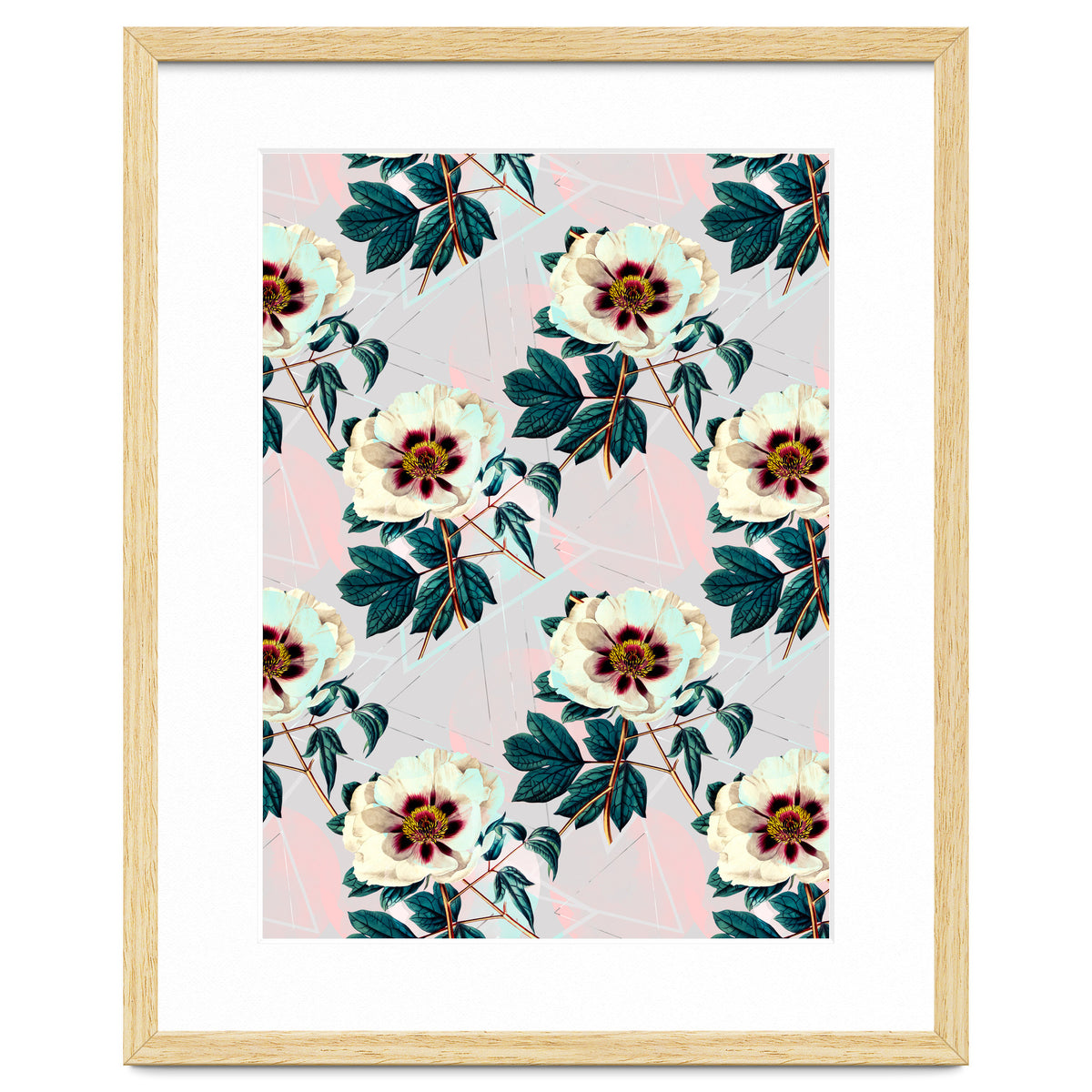 Flowery blooming with geometric