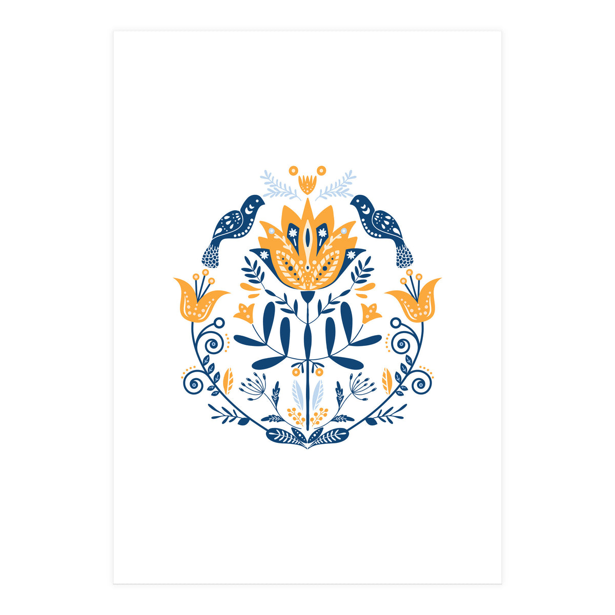 Scandinavian Folk Art  (Print Only)