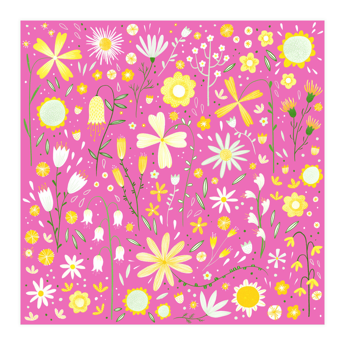 Fresh Flowers Pink (Print Only)