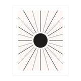 SUN IN LINES - BLACK (Print Only) thumbnail