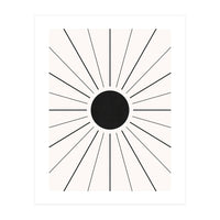 SUN IN LINES - BLACK (Print Only)
