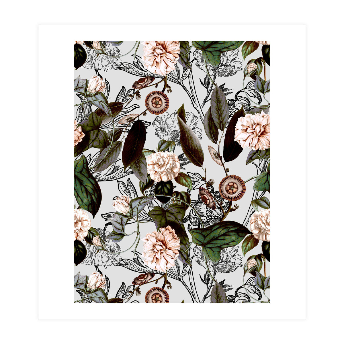 Aztec floral garden (Print Only)
