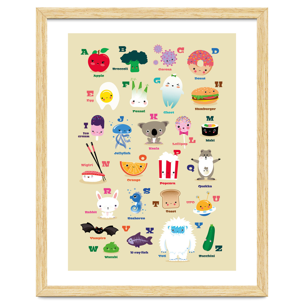 Nursery Kawaii Alphabet