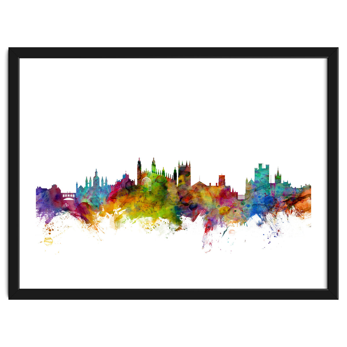 Cambridge England Skyline