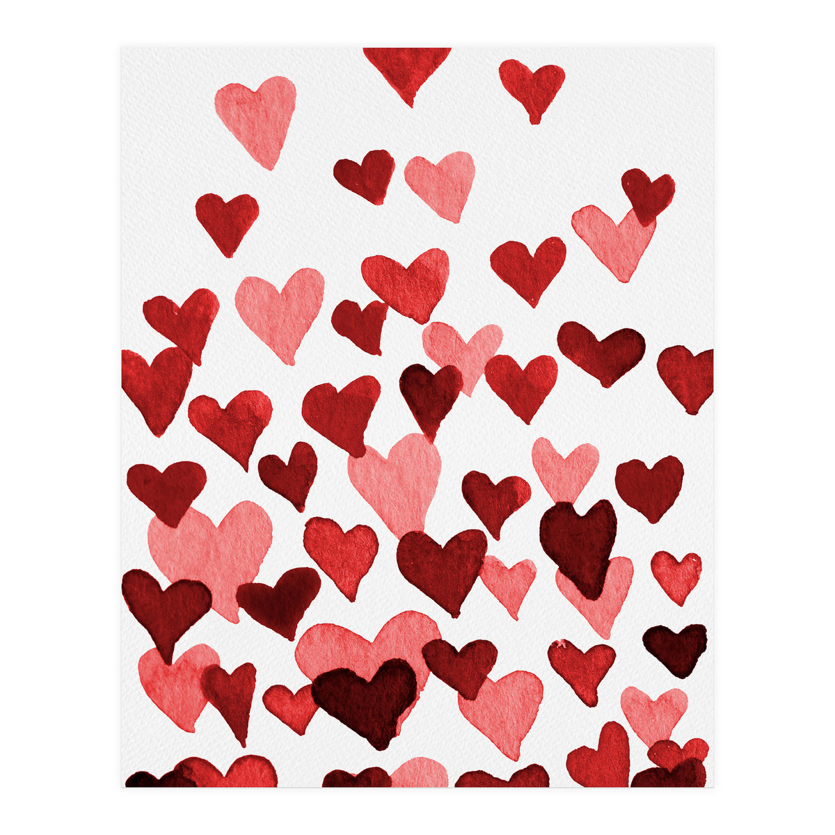 Watercolor Heart Burst (Print Only)