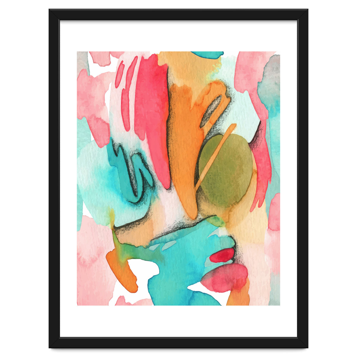 Abstract Watercolor Art