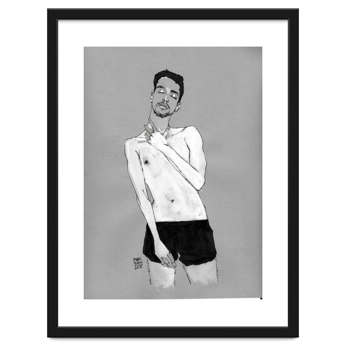 Untitled #42 - Man in black shorts