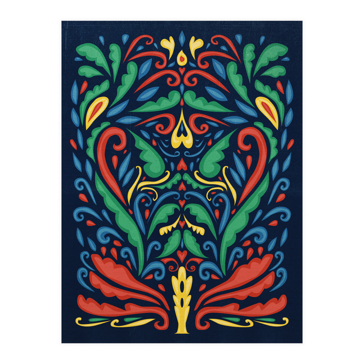 Art Nouveau Folk Art Style (Print Only)