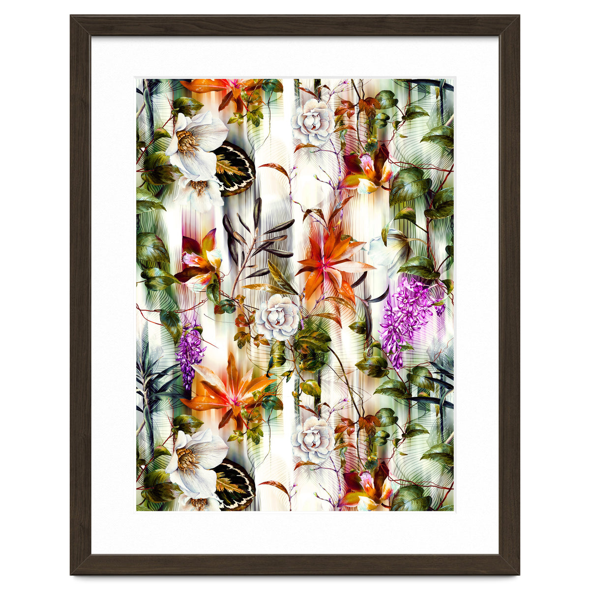 Abstract Motion Blur Floral