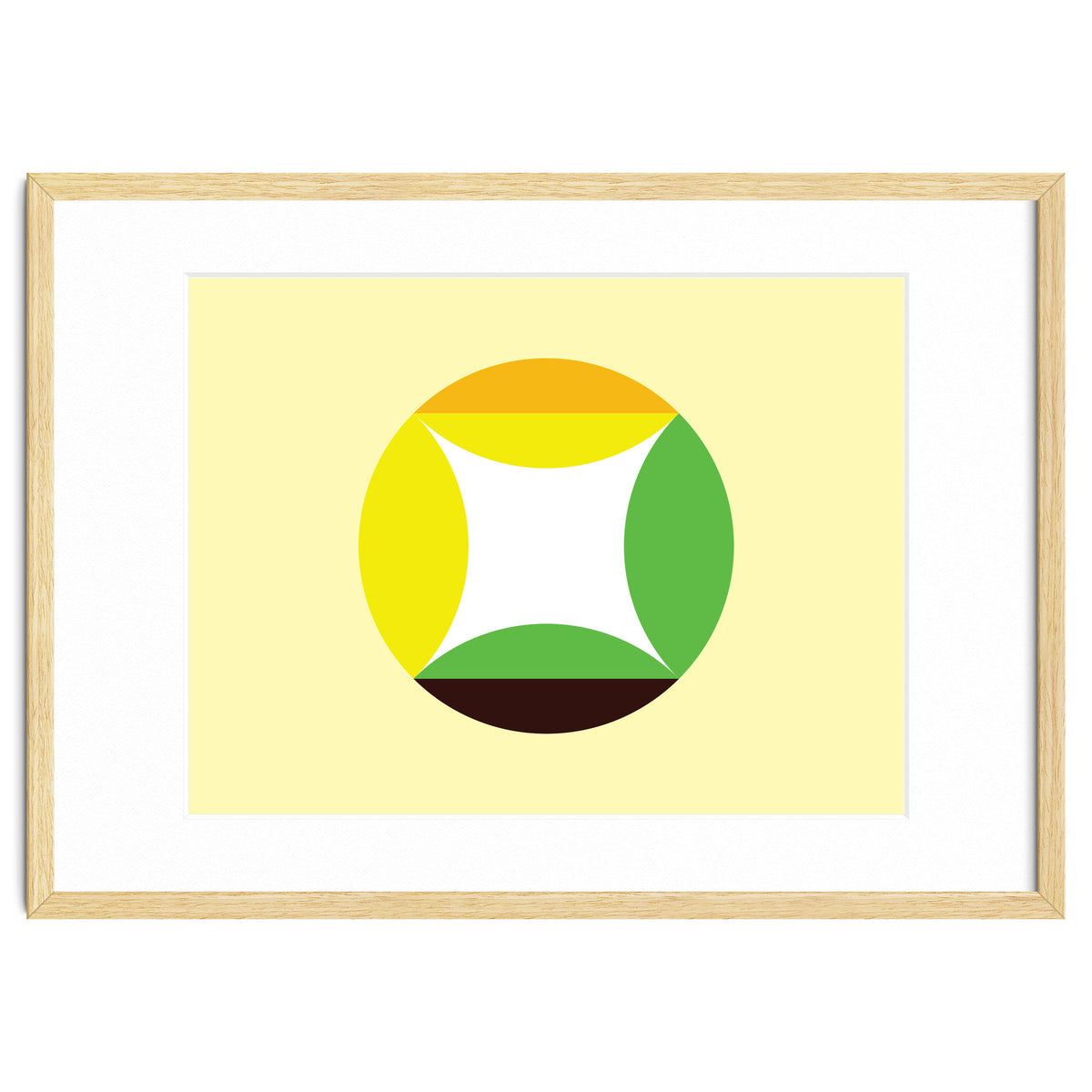 Geometric Shapes No. 21 - yellow, green & orange