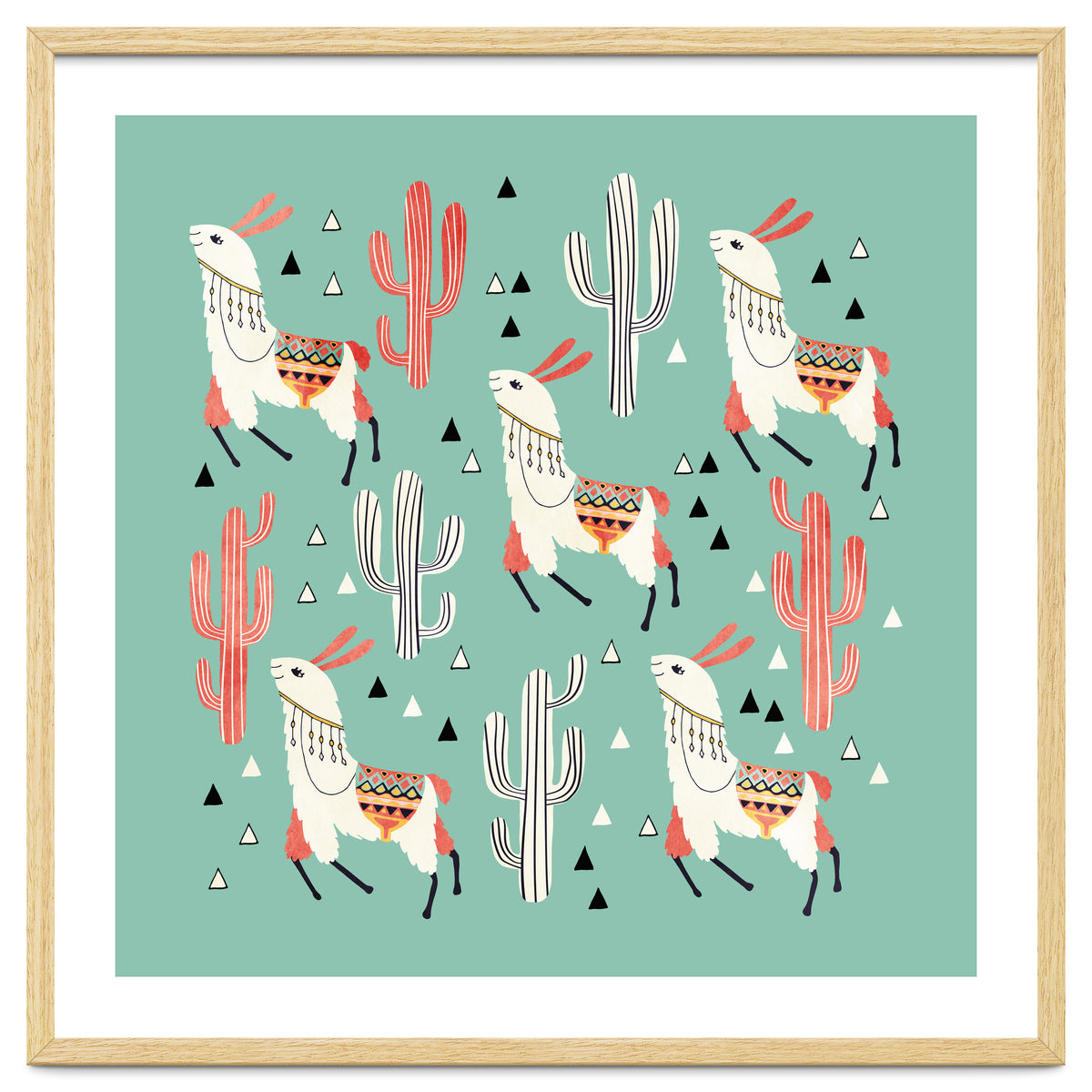 Llama In Green Desert