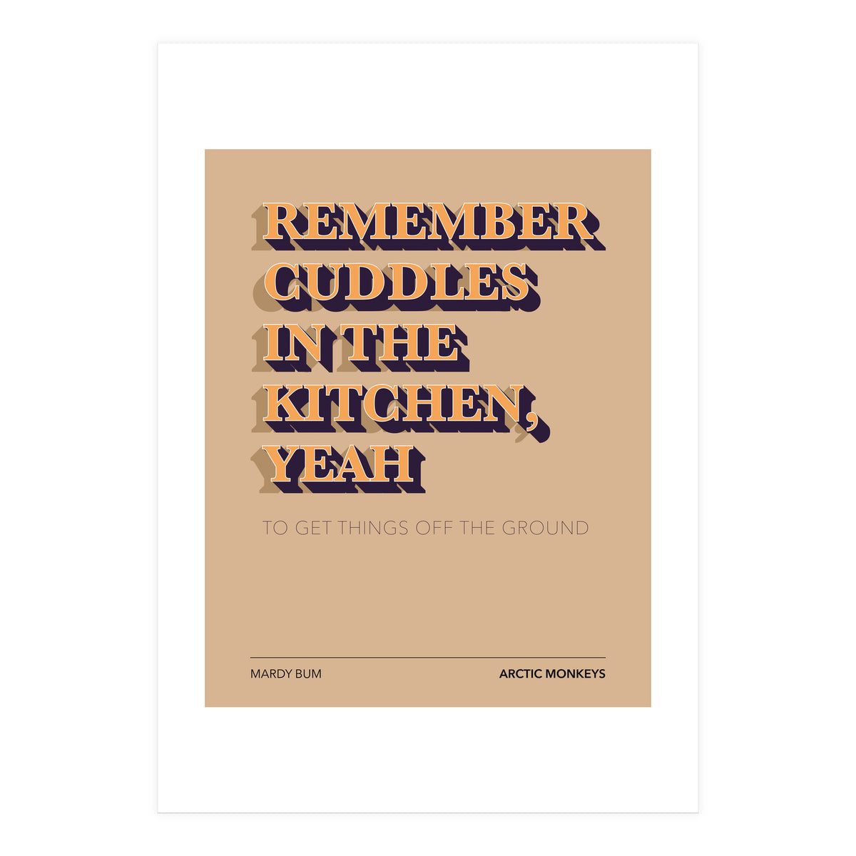 Arctic Monkeys - Mardy Bum (Print Only)