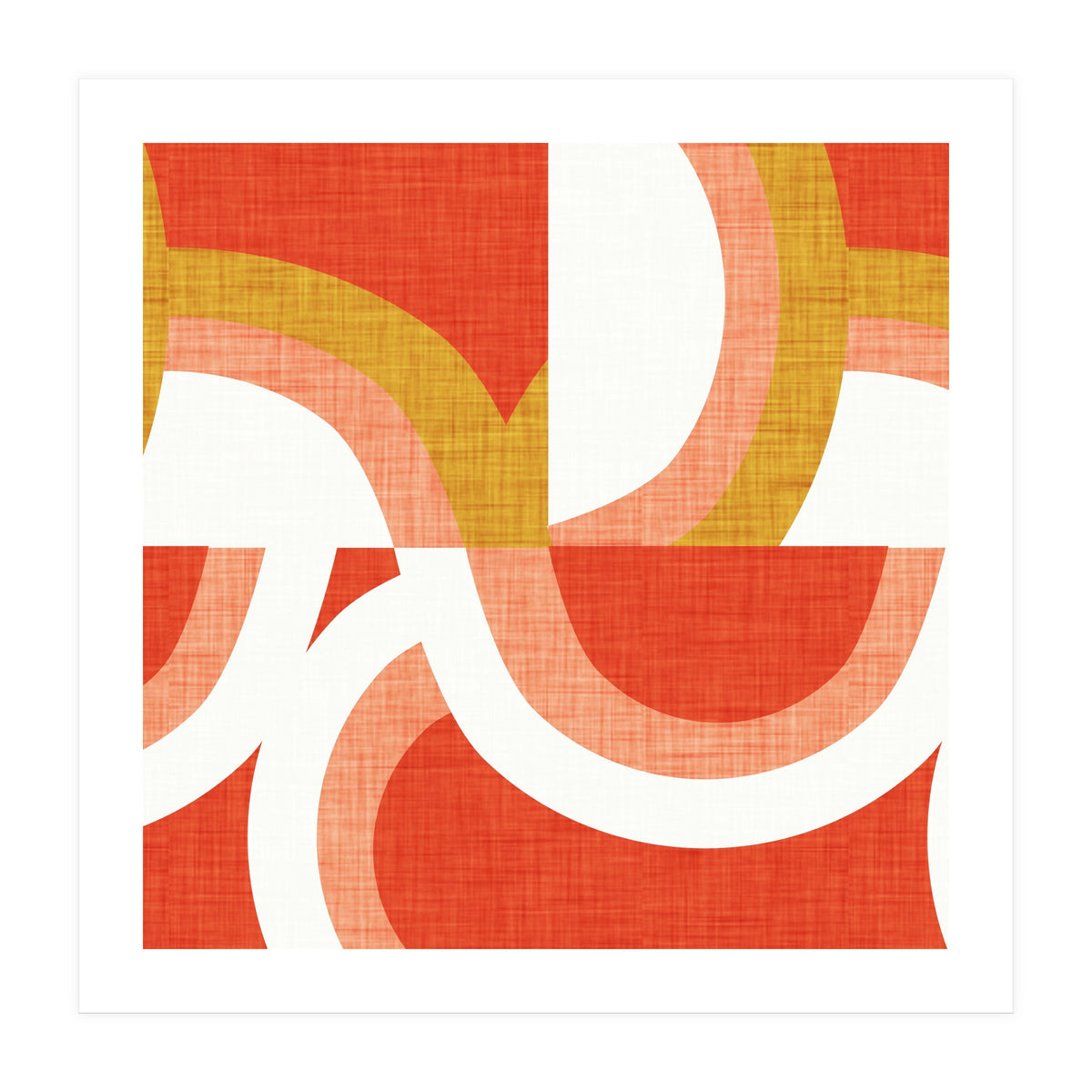 New Mid Mod Freeway Orange  (Print Only)