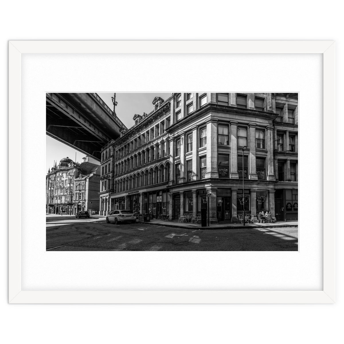 Dene st Newcastle monochrome