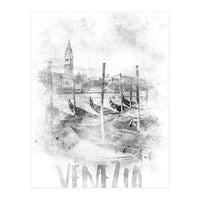 Monochrome Art CANAL GRANDE | watercolor (Print Only)