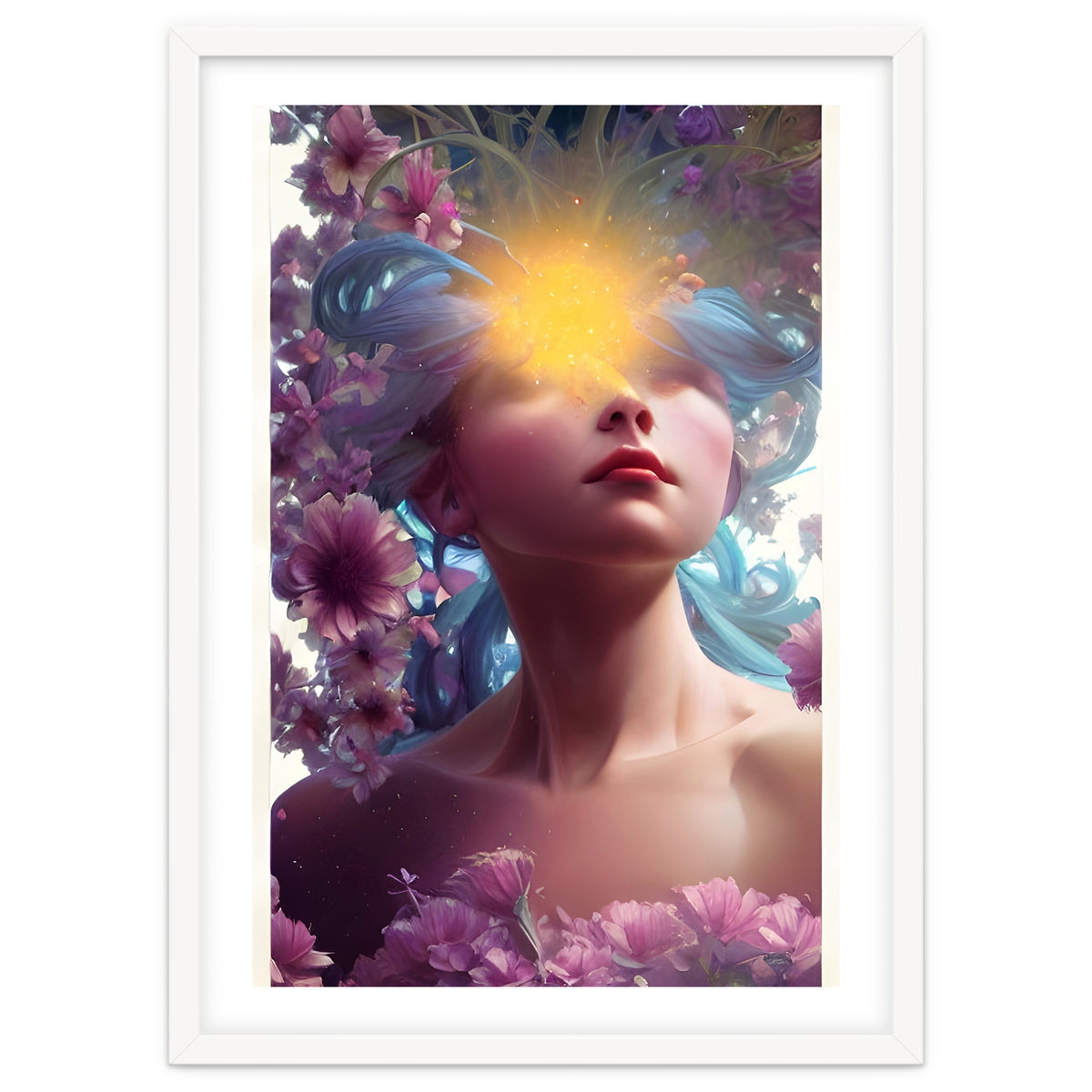 Vicky's Head In The Floral Clouds