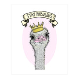 Fabulous Ostrich (Print Only) thumbnail