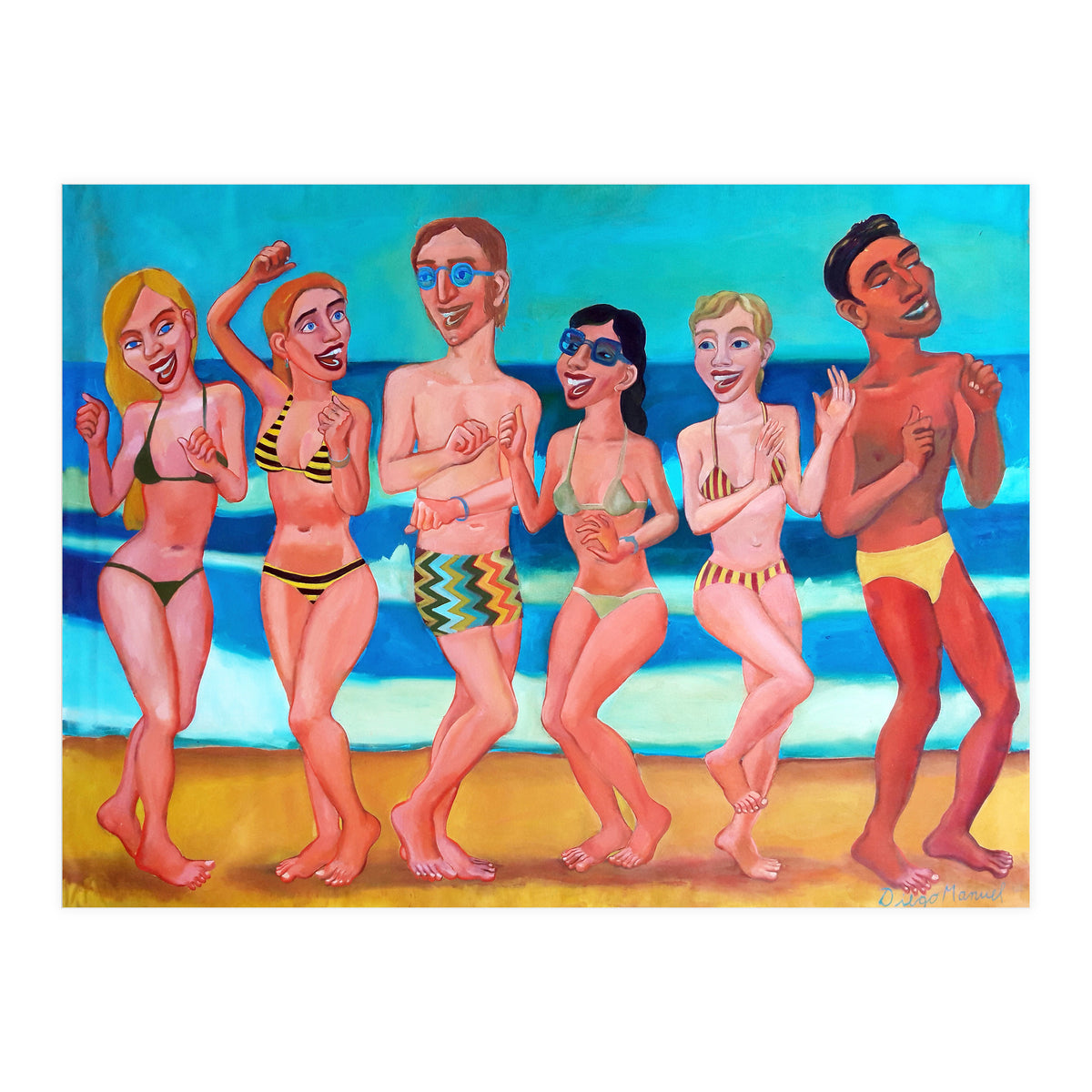 Fiesta En La Playa 6 (Print Only)