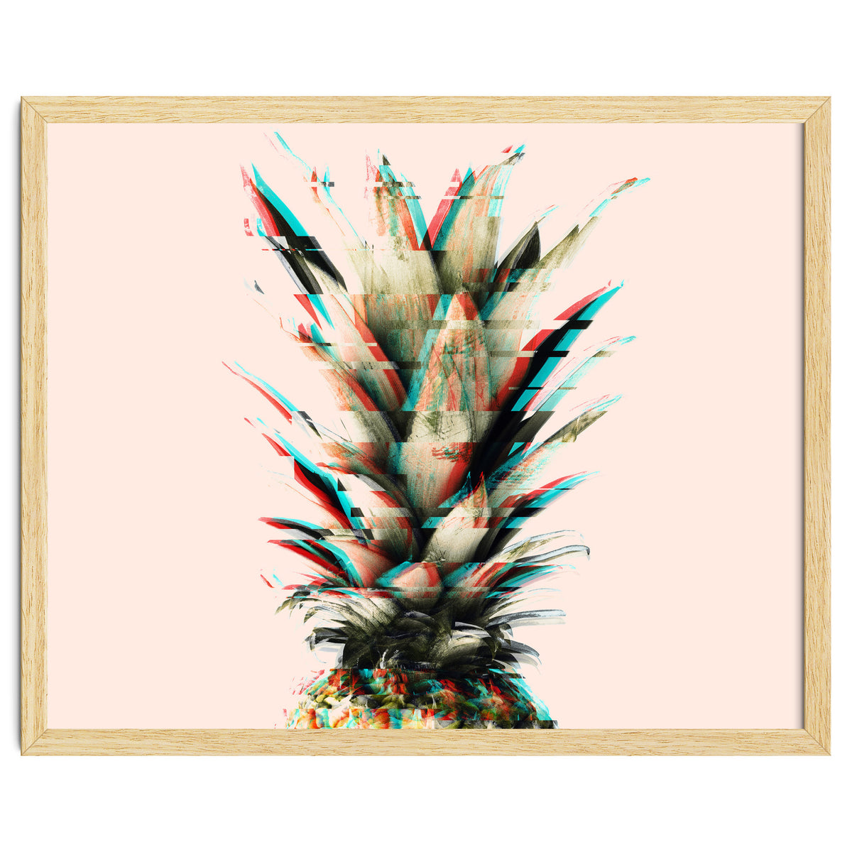 Glitch pineapple pink