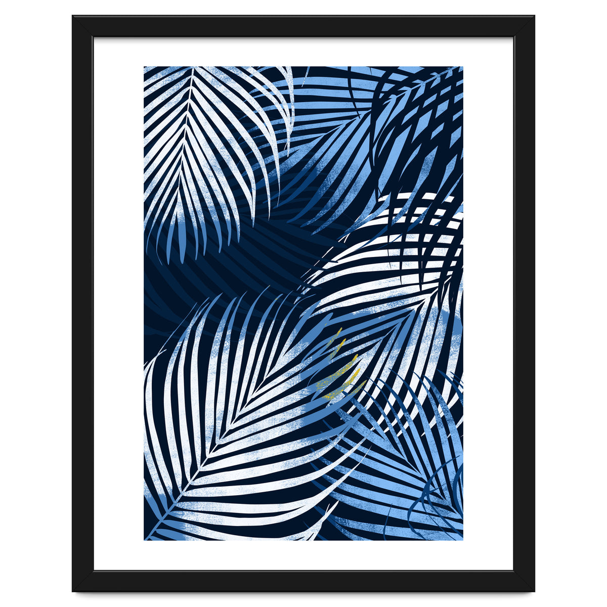 Palm Leaves Blue