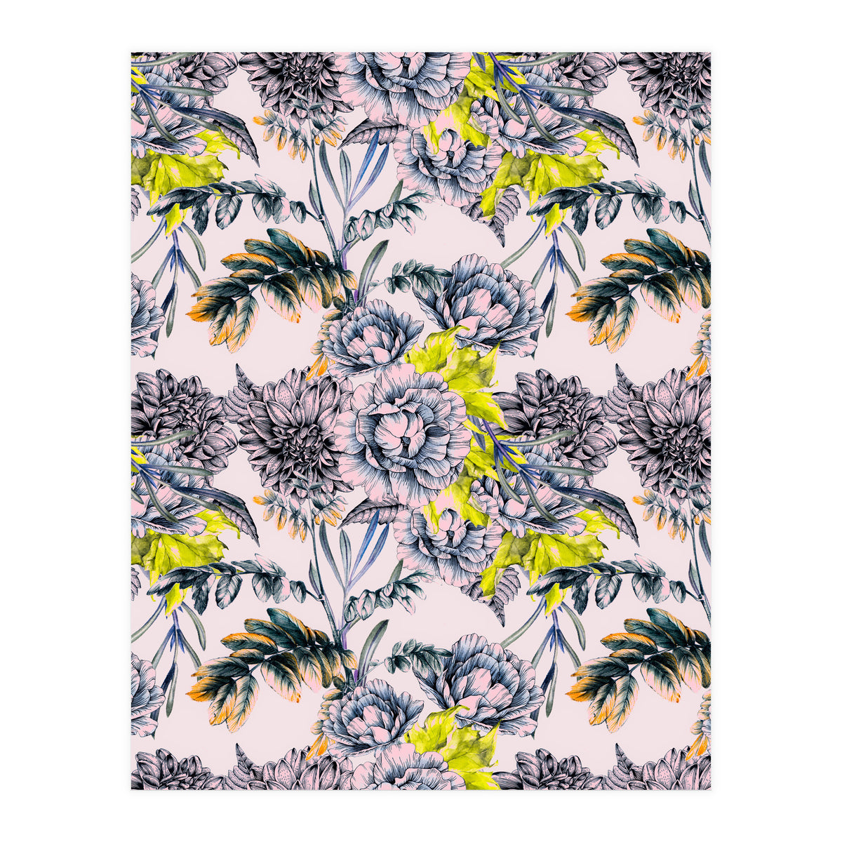 Flowering blooming in pink  (Print Only)