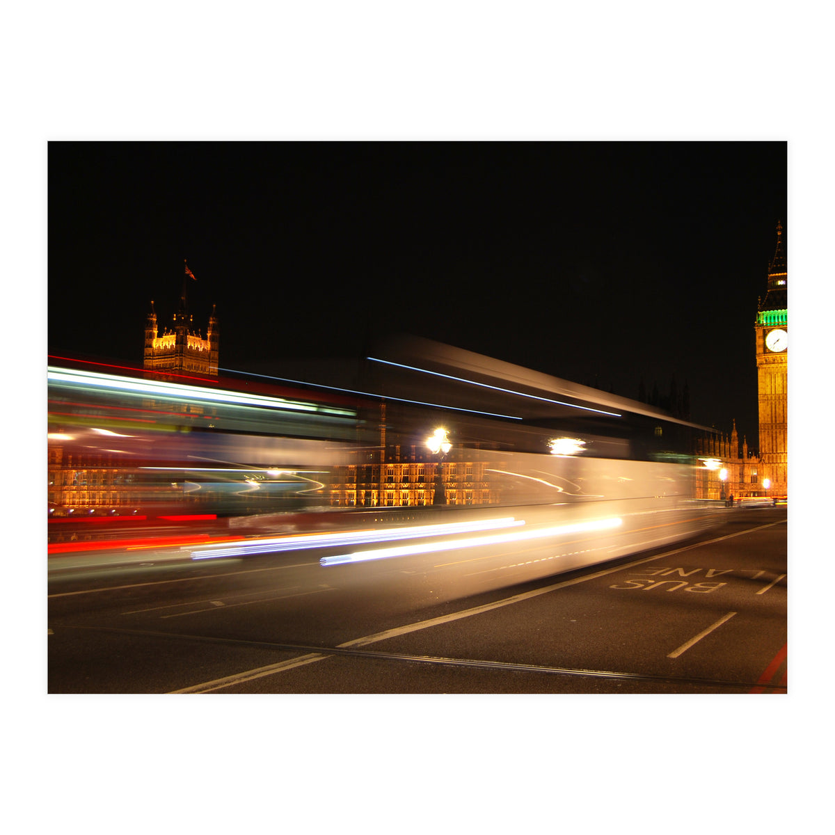 London Big Ben At Night (Print Only)