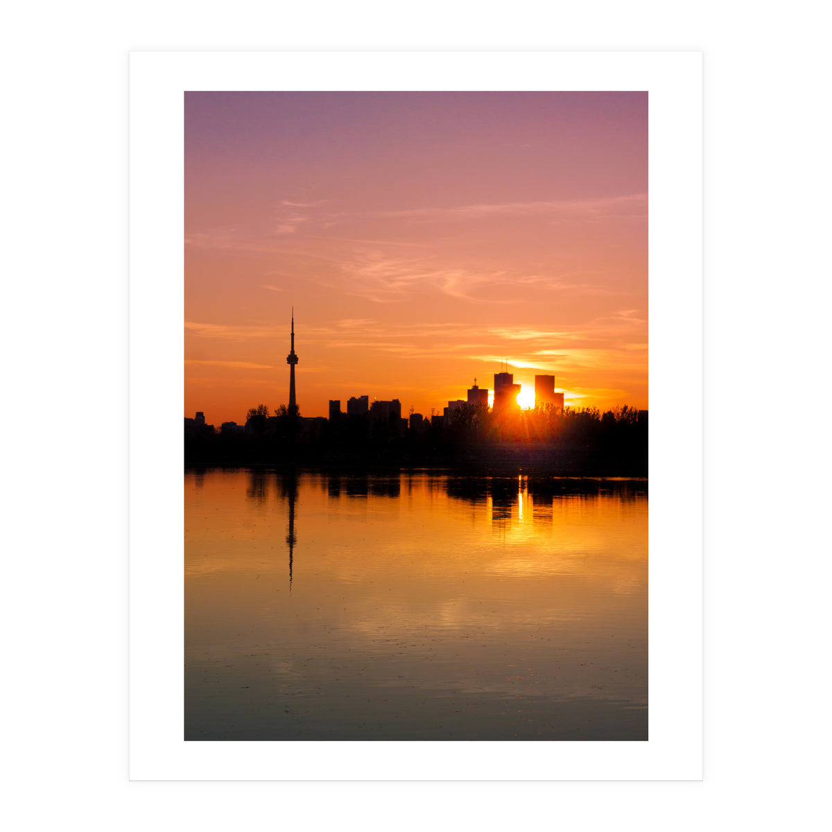 Leslie Street Spit Toronto Canada Sunset (Print Only)