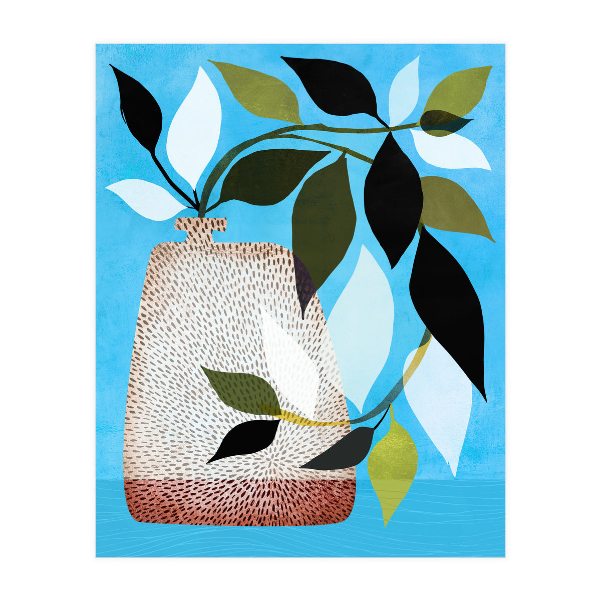 Tropical Ivy + Blue Sky (Print Only)