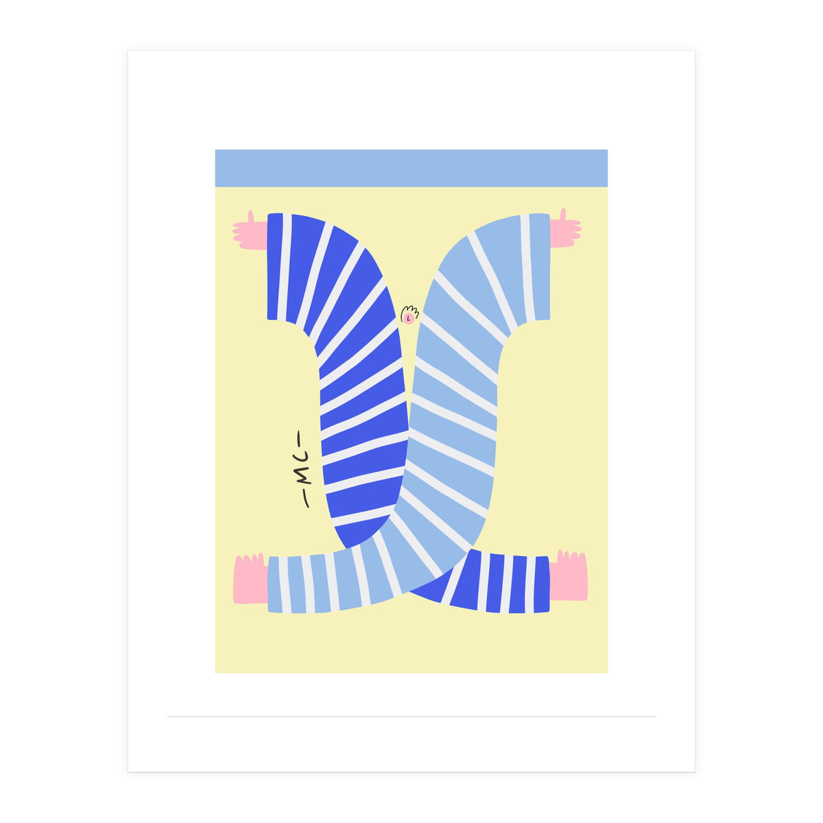 Yogis At The Beach  (Print Only)