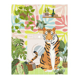 Tiger in Matisse Style Bathroom (Print Only) thumbnail