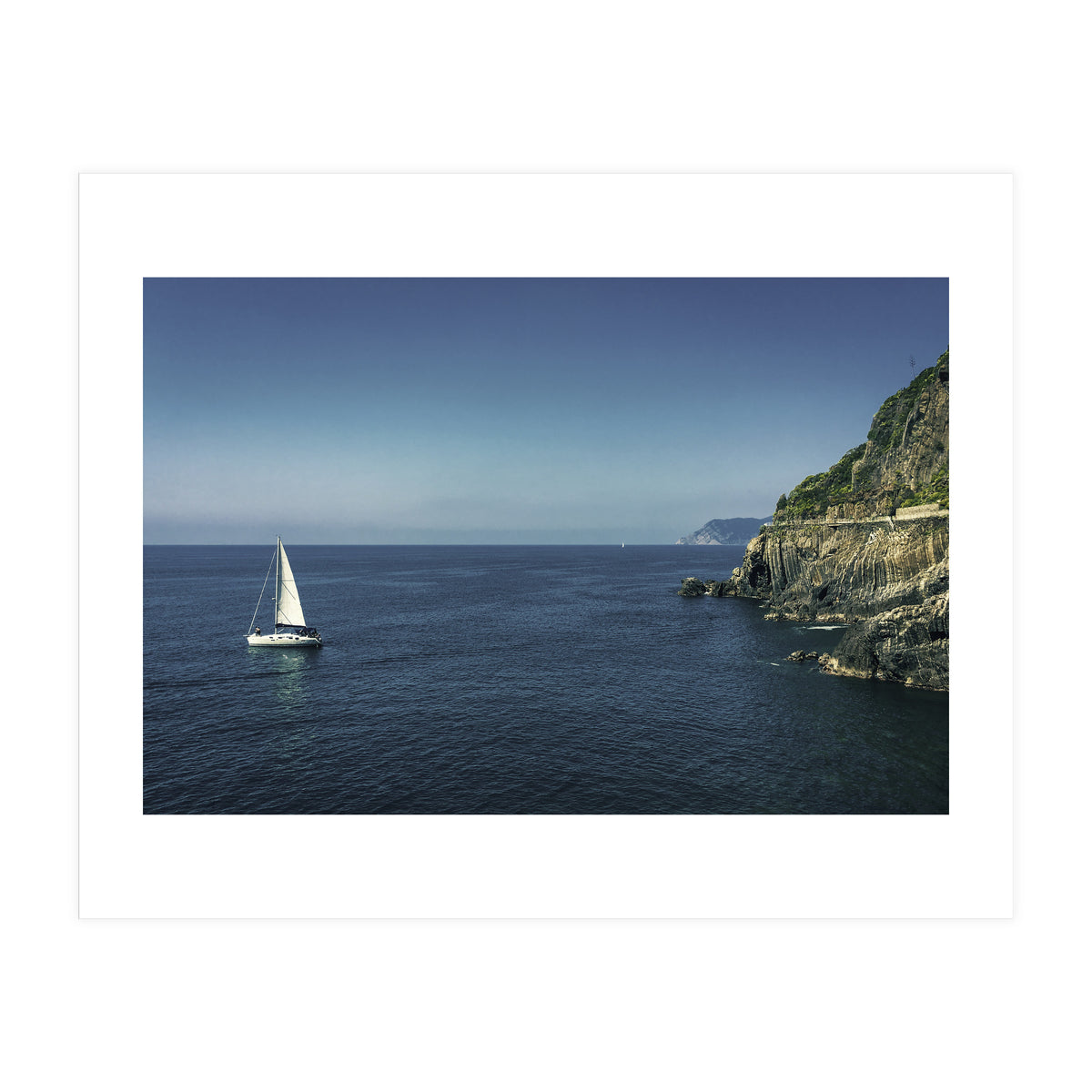 Cinque Terre Blue Sea (Print Only)