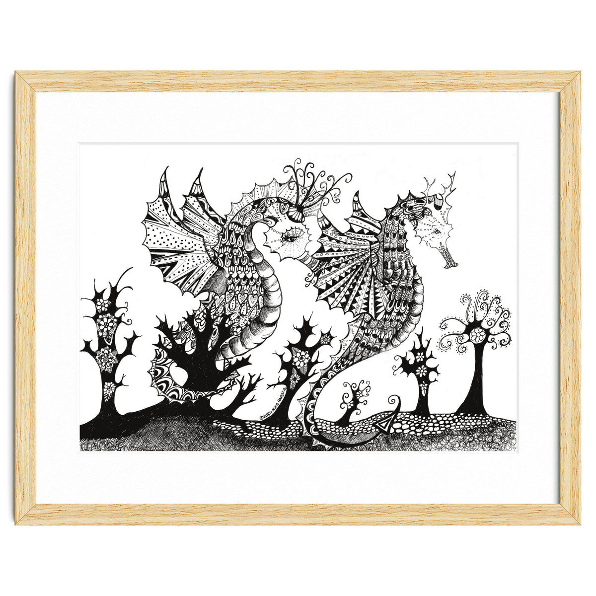 Seahorse Dragons Mystical Home