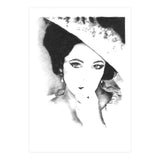 'Liz' - Elizabeth Taylor Charcoal Portrait (Print Only) thumbnail
